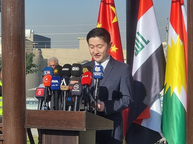 بتمويل وإشراف من القنصلية العامة لجمهورية الصين الشعبية...  افتتاح حديقة الصداقة الصينية - الکوردستانیة في اربيل
