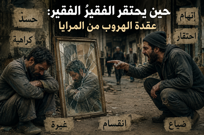 حين يحتقر الفقيرُ الفقيرَ: عقدة الهروب من المرايا