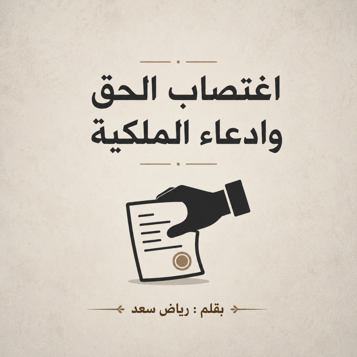 اغتصاب الحق وادعاء الملكية
