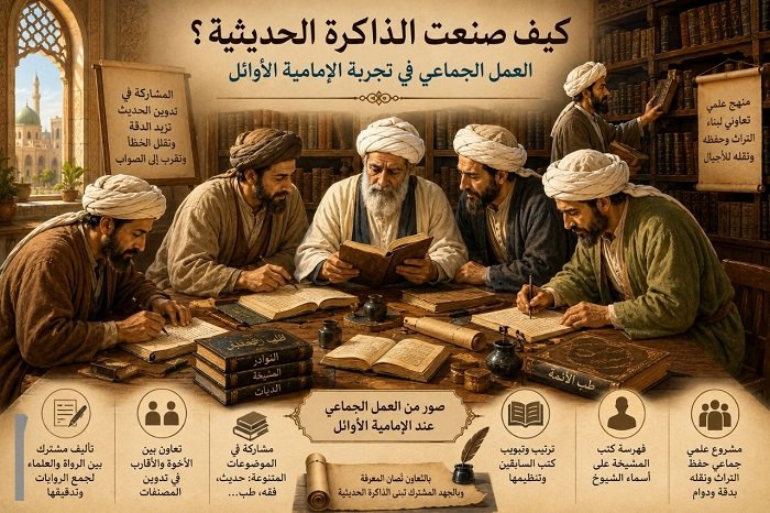 كيف صُنعت الذاكرة الحديثية؟ العمل الجماعي في تجربة الإمامية الأوائل
