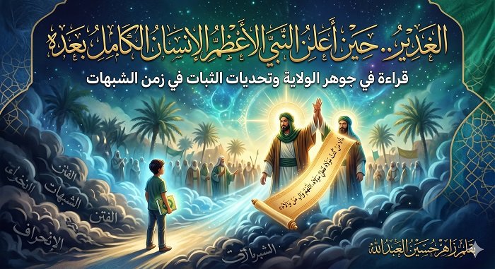 الغدير.. حين أعلن النبي الأعظم (ص) الإنسان الكامل بعده  قراءة في جوهر الولاية وتحديات الثبات في زمن الشبهات