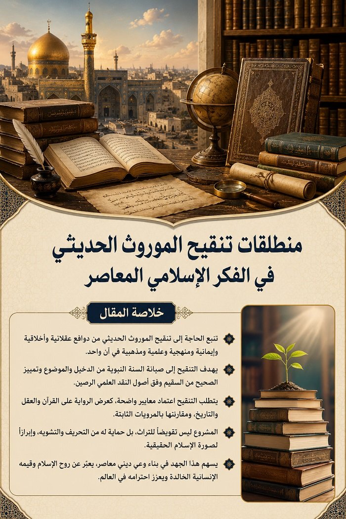 منطلقات تنقيح الموروث الحديثي في الفكر الإسلامي المعاصر