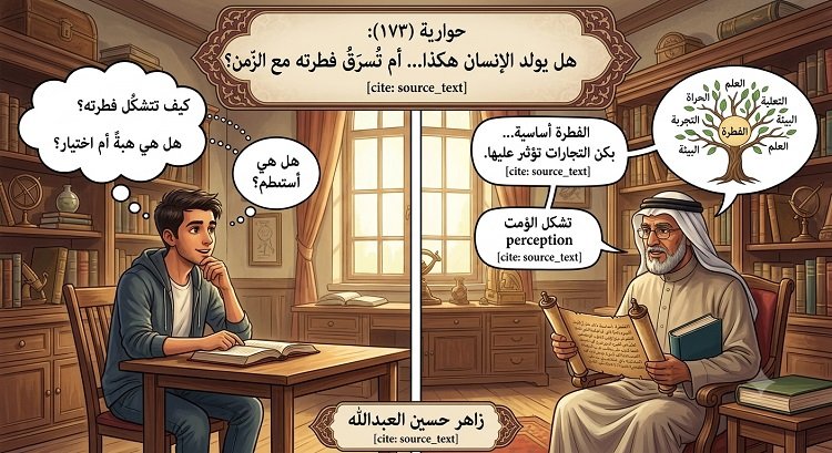 حوارية (١٧٣) هل يولد الإنسان هكذا... أم تُسرق فطرته مع الزمن؟