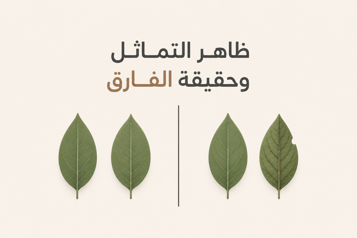  بين ظاهر التماثل وحقيقة الفارق