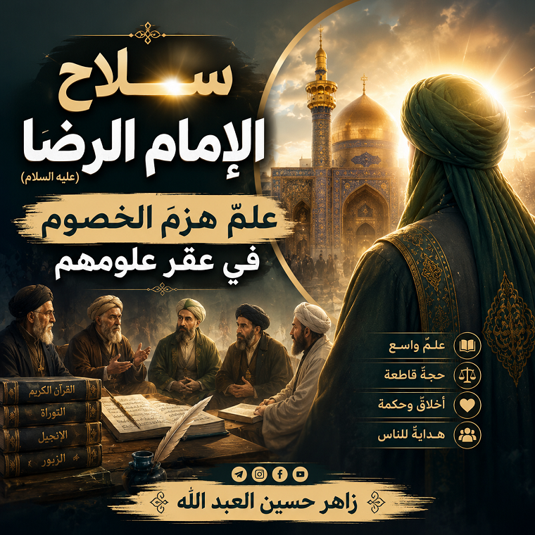 سلاحُ الإمام الرضا (عليه السلام).. علمٌ هزمَ الخصوم في عقرِ علومهم