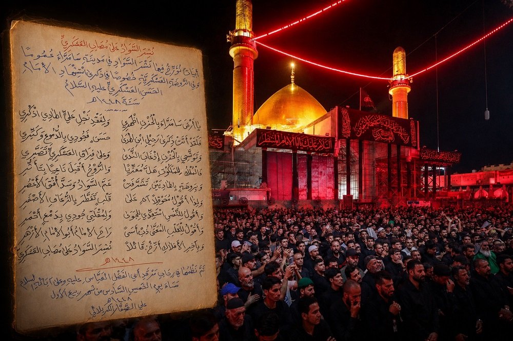 نشر السواد على مصاب العسكري