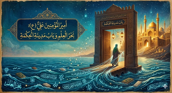 أمير المؤمنين عليّ (ع) بحر العلم وباب مدينة الحكمة