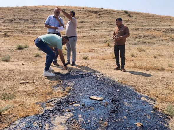 بيئة نينوى ترصد نضوحاً نفطياً قرب النمرود وتتحرك لمنع وصول التلوث إلى دجلة