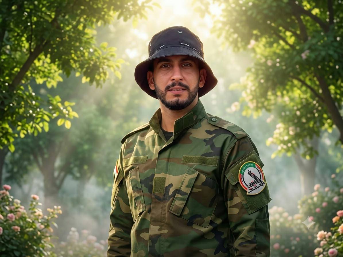 هيئة الحشد الشعبي تزف أحد مجاهديها، الذي ارتقى شهيدًا إثر هجومٍ إرهابي مسلح في كركوك